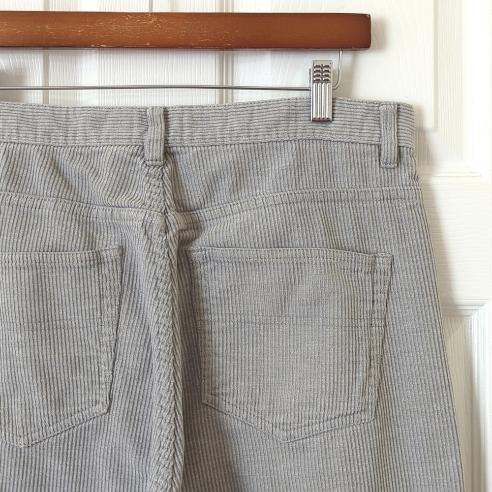 DKNY Jeans Y2K Vintage Classic Corduroy Relaxed Fit Straight Leg Pants Gray 34 - Picture 14 of 14
